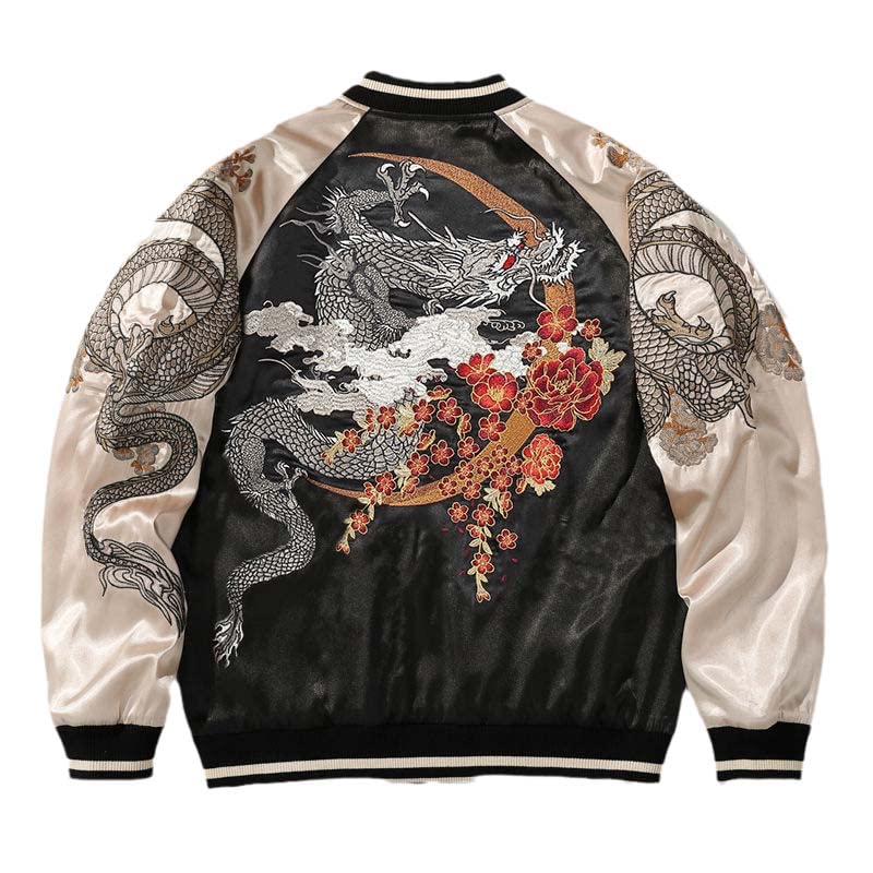 Amazon.com: JYHBHMZG Embroidered Sukajan Jacket for Women & Men