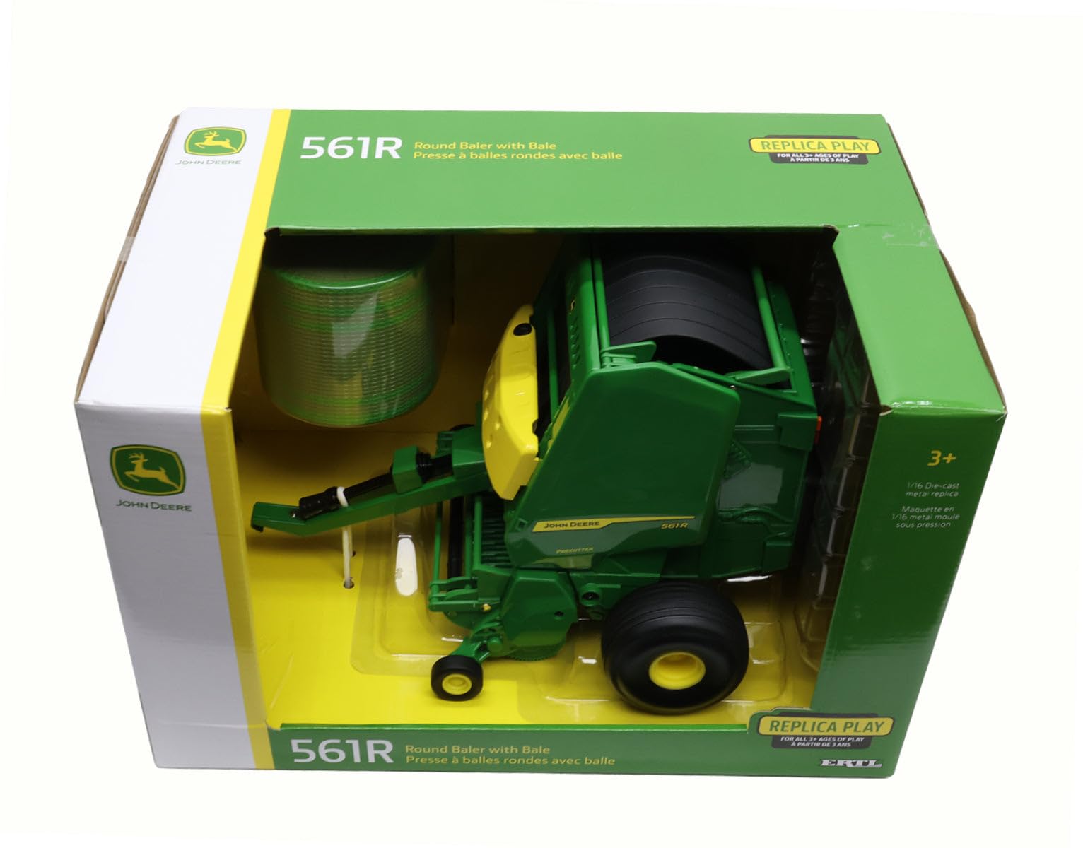 Amazon.co.jp: John Deere 1/16 561R ラウンドベーラー ベールトイ付き