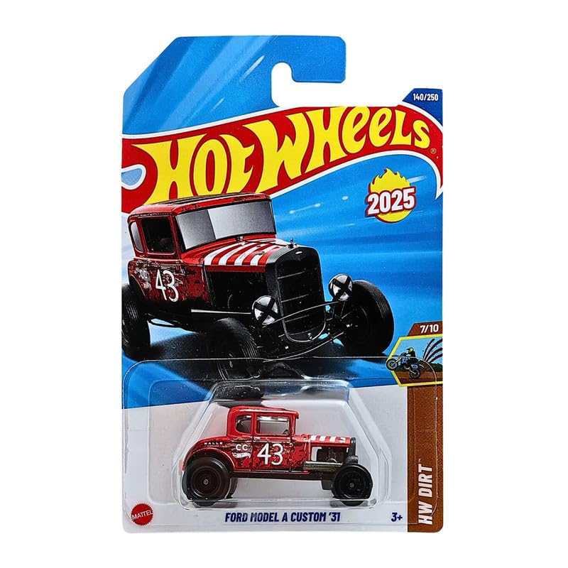 Image of Hot Wheels Ford Model A Custom 31 HW Dirt Ages 3 and Up 140 /250 (Red)