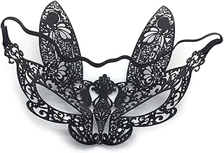 LABRIMP Máscara De Cosplay Máscara Máscara De Festa Máscara De Cosplay Máscara De Halloween Metal Ferro Maquiagem Preto Máscara Veneziana Máscara De Carnaval Máscara De Disfarce