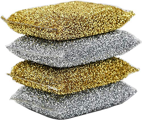 Cleanpot / Clean Pot (set of 4) - metallic / Teflon scrubber /