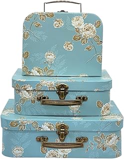 Decorative Box Set - 3 Storage Boxes with Lids, Keepsake & Trinket Boxes...