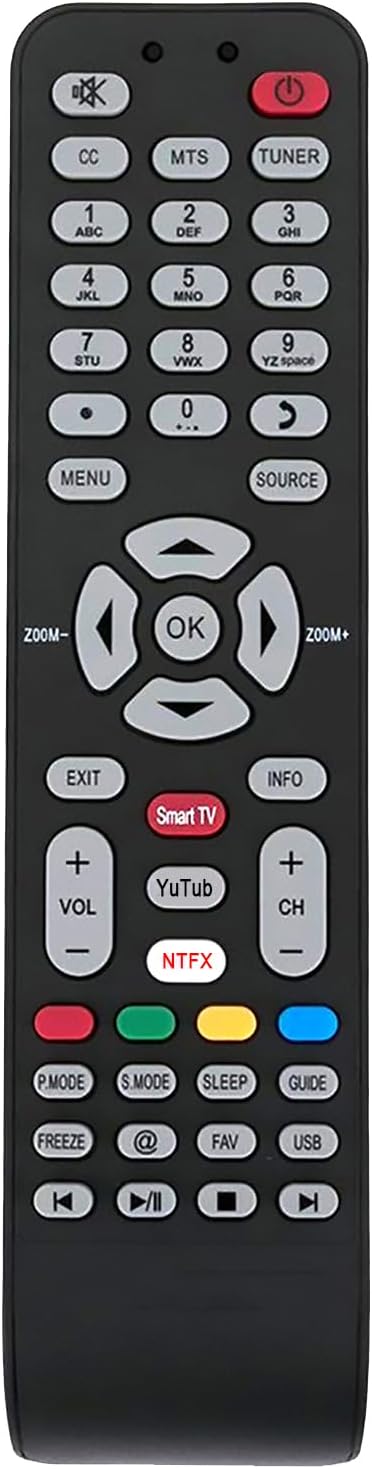 X490007 Replaced Remote Control fit for HITACHI LCD LED Smart TV LE32M4S9 LE48M4S9 LE43M4S9 06-519W49-D001X 06-519W49-B001X with Netflix Keys