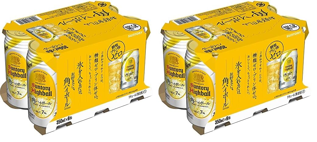 Amazon.co.jp: サントリー 角ハイボール 350ml 6缶 (× 2) : 食品・飲料