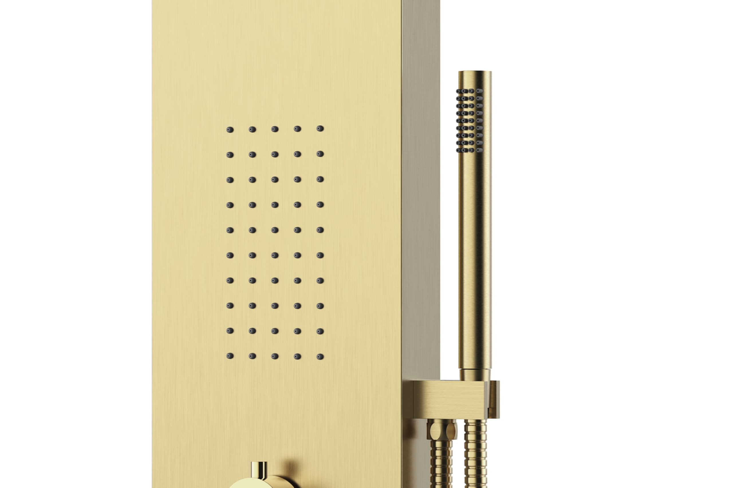 Marwell Essenza - Rubinetto per doccia, 125 x 20 cm, colore: oro