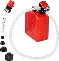 SLOTHZTECH Automatic Portable Fuel Transfer Pump: 3.2 GPM Auto-Stop, Battery/USB-C Powered, Leak-Proof Hoses for Gas, Diesel, Oil