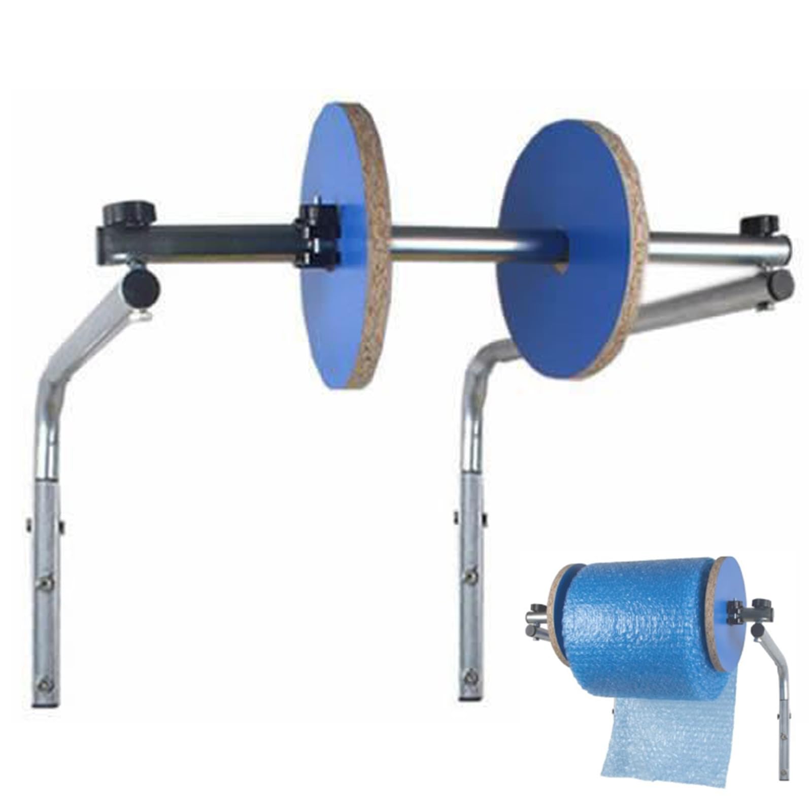 Bubble Foam Wrap Roll Dispenser, Support Mural De Film À Bulles Avec Extrémités Réglables, Tube En Acier Galvanisé, Support Manuel Pour Film Étirable, Protection Pour Emballage Déménagement Expé 30cm