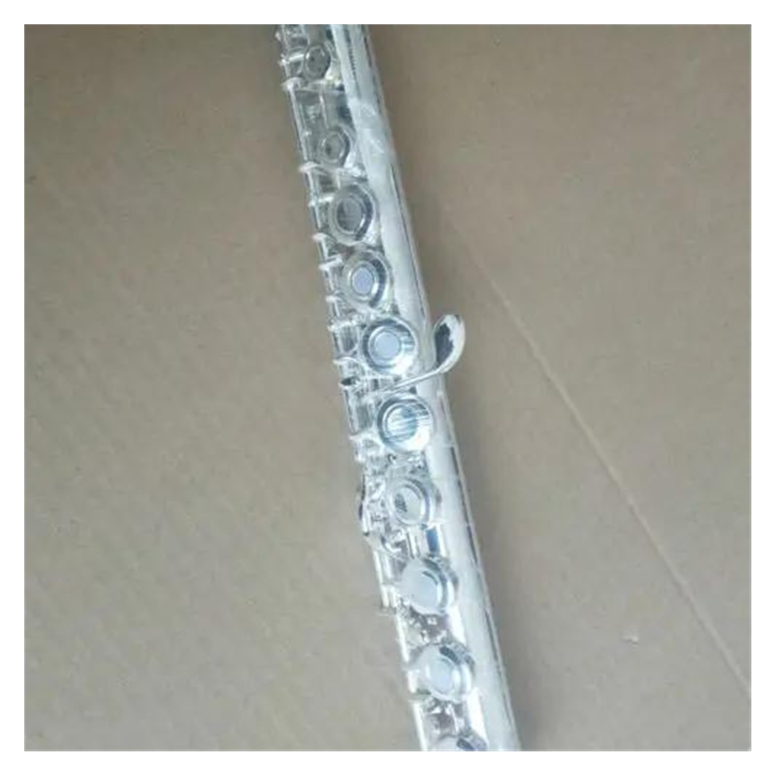 Eccellente Flauto A Tono C A 16 Fori A Foro Aperto In Rame Bianco Placcato Argento Con Chiave E Flauto Traverso Kit