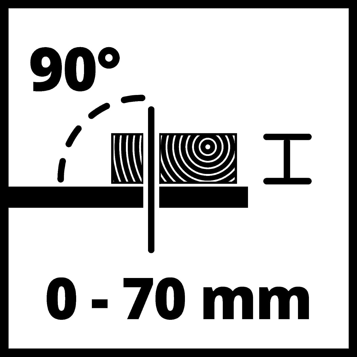 Einhell Scie circulaire sur table sans fil TE-TS 36/210 Li-Solo Power X-Change (36V, 3,800 trs/min, Lame Ø210 x ø30 mm, Table en aluminium) Livré sans Batterie ni Chargeur