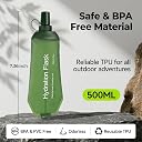 PROBEROS Soft Flask 500ml TPU Collapsible Bite Valve for Running gallery image