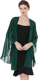 Chal Mujer Fiesta Capa Poncho Gasa Estola para Boda Elegante Suave Ligero Mantón Verano Primavera