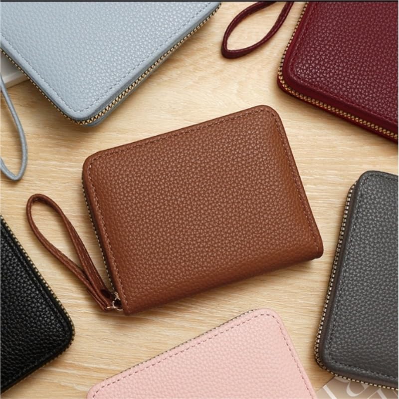 PU Wallet for Women Multi Slot Coin Purse Capacity Zipper Wallet(black-JoJo's Bizarre Adventure1)3