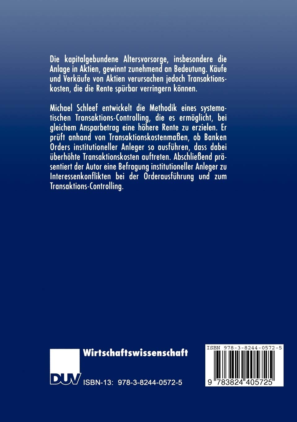 Sozialkapital und Transaktions-Controlling. Perspektiven für institutionelle Anleger (Schriftenreihe des Instituts für Geld- und Kapitalverkehr der Universität Hamburg, 19, Band 19)