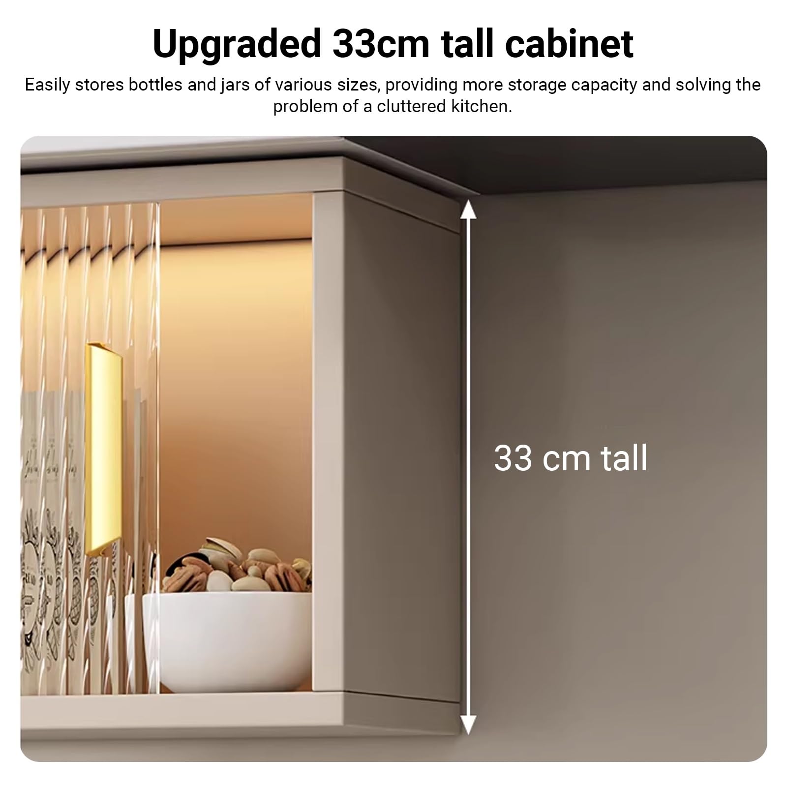 Glas-Aluminium-Präsentationsständer, Aufbewahrungsschrank, schmaler Wandschrank für Küche, Wohnzimmer oder Badezimmer