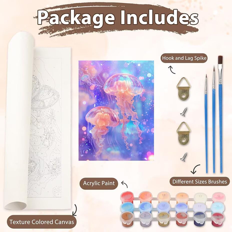 Paint by numbers kits peinture manuelle contre le stress - 3