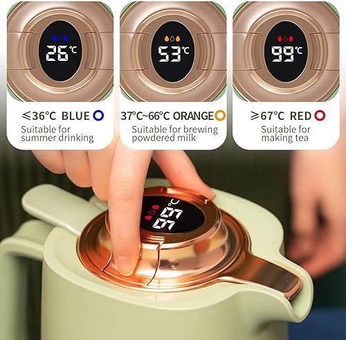 Miniatura 4 de Termo de café, jarra de café térmica, olla térmica de doble vacío, hervidor de agua caliente, tetera de té, termo de té, calentador de café para