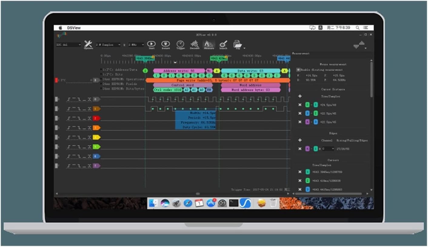 ロジックアナライザキット U2BASICロジックアナライザ16チャンネル400Mサンプリング USBベースのデバッグロジックアナライ u2basic  スマホ、タブレット、パソコン DreamSourceLab DSLogic Plus USBベースのロジックアナライザー、400MHz  サンプリングレート、256M