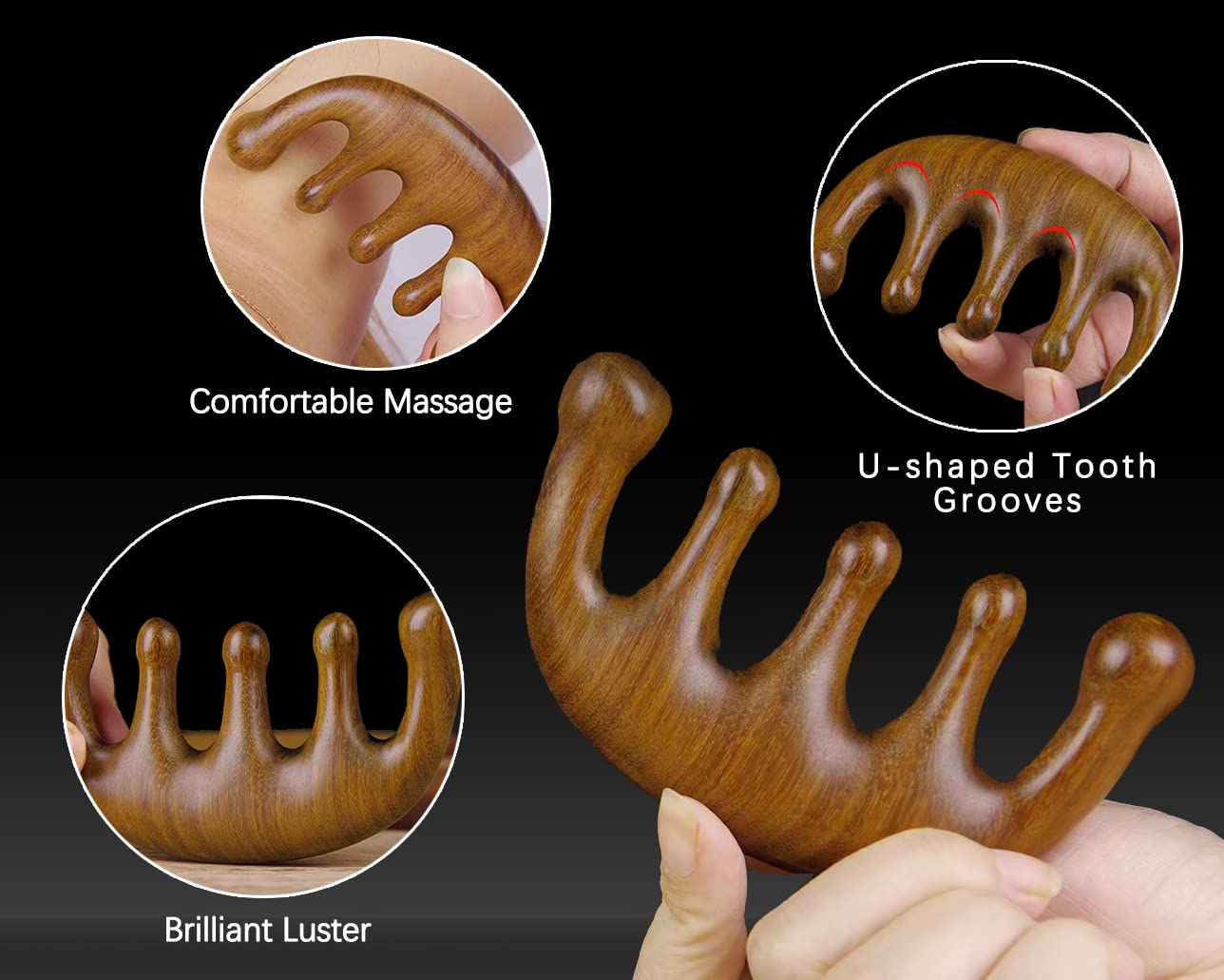 MURTYINL Pente de massagem de madeira, feito à mão, sândalo natural, pente de madeira com dentes largos, antiestático para cabeça, pescoço, couro cabeludo, escova de bolso… em promoção! Veja a oferta e mais achadinhos de Pentes e Escovas 3 Hoje é o melhor dia para comprar MURTYINL Pente de massagem de madeira, feito à mão, sândalo natural, pente de madeira com dentes largos, antiestático para cabeça, pescoço, couro cabeludo, escova de bolso… com aquele preço maroto! Promoção! Aproveite a oferta! 3