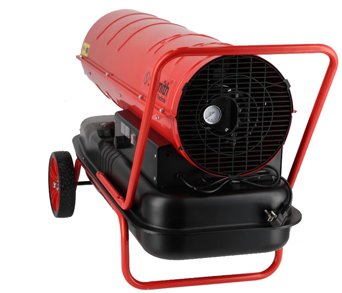 Calefacción para Obras, Cañón, Calefacción Diésel, Accesorios para Taller, para Calentar Grandes Espacios, Regulación de la Temperatura - 50 kW, con Carro