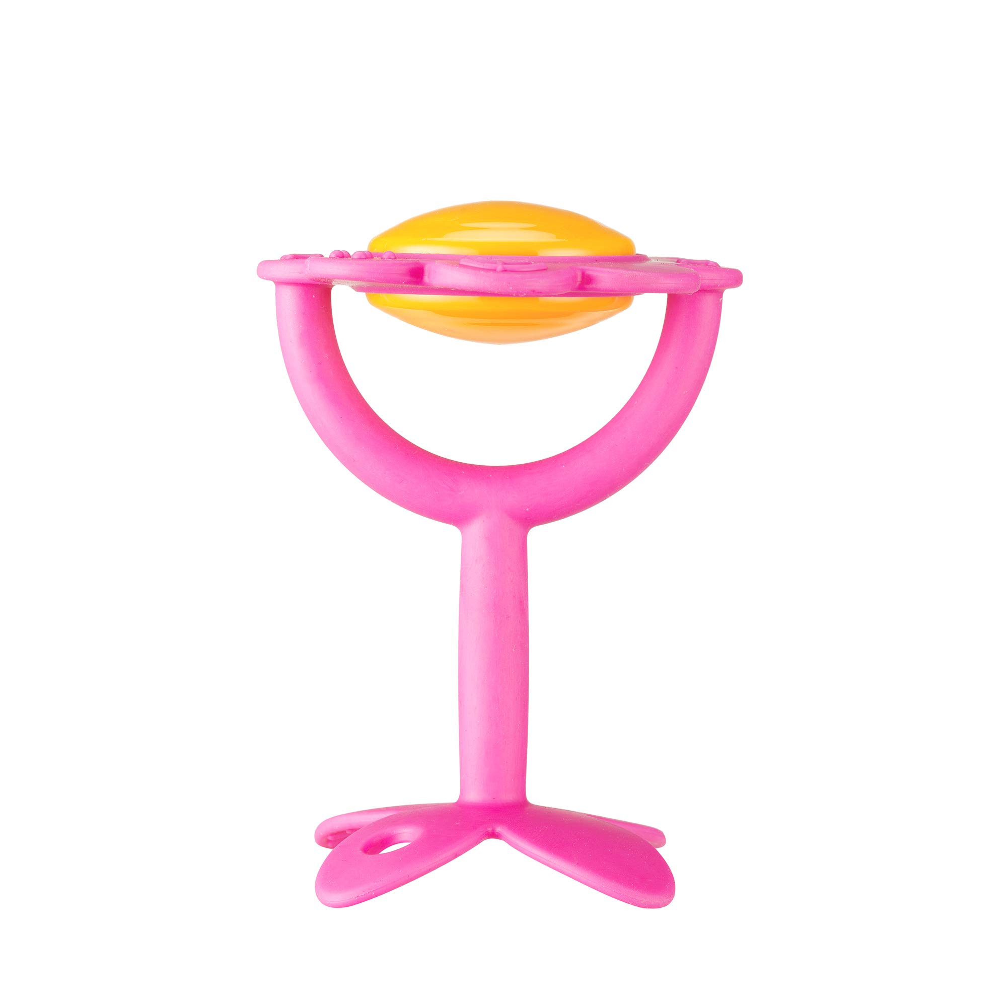 Innobaby Original Teethin' Smart EZ Grip Flower Teether Rattle and Sensory Toy for Babies and Toddlers. BPA Free Teether