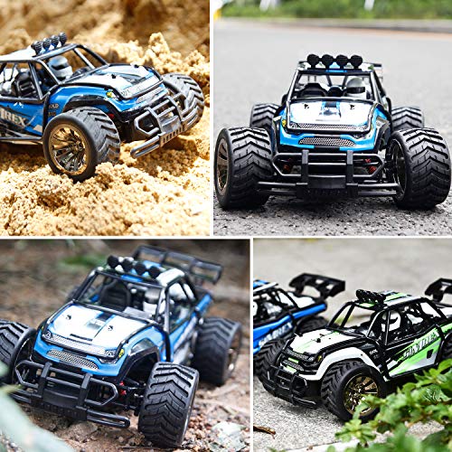 Simrex A130 Rc Cars High Speed 20Mph Scale Rtr Remote Control Brushed Monster Truck Off Road Car Big Foot Rc 2Wd Electric Power Buggy W/2.4G Challenger Blue #TOP3