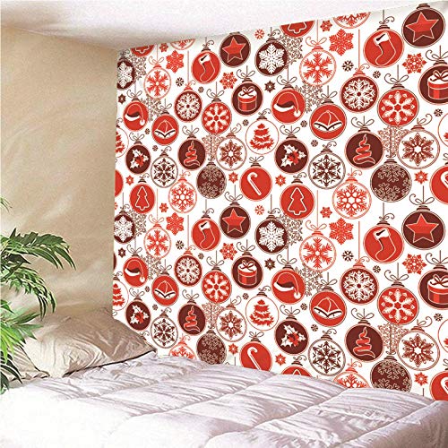 Tapiz de pared navideño KnSam de poliéster multiusos para decoración del hogar 5