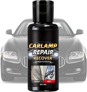 Car Headlight Restorer - 30g Scratch Removal Cream, Automotive Headlight Restore, Protect Solution, High-Clarity Compound for Rain Fog Dust Damage, Garage Workshop