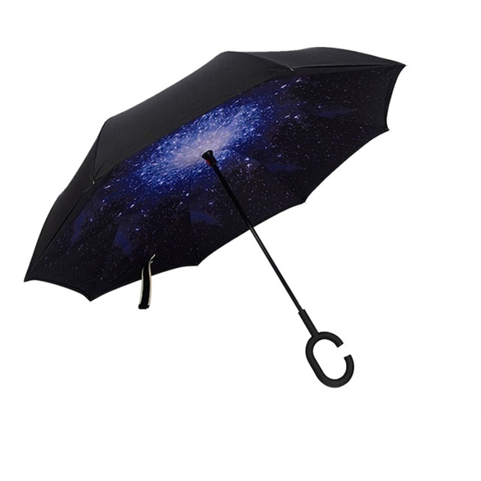 Paraguas a prueba de viento plegable antiviento con doble capa resistente 6