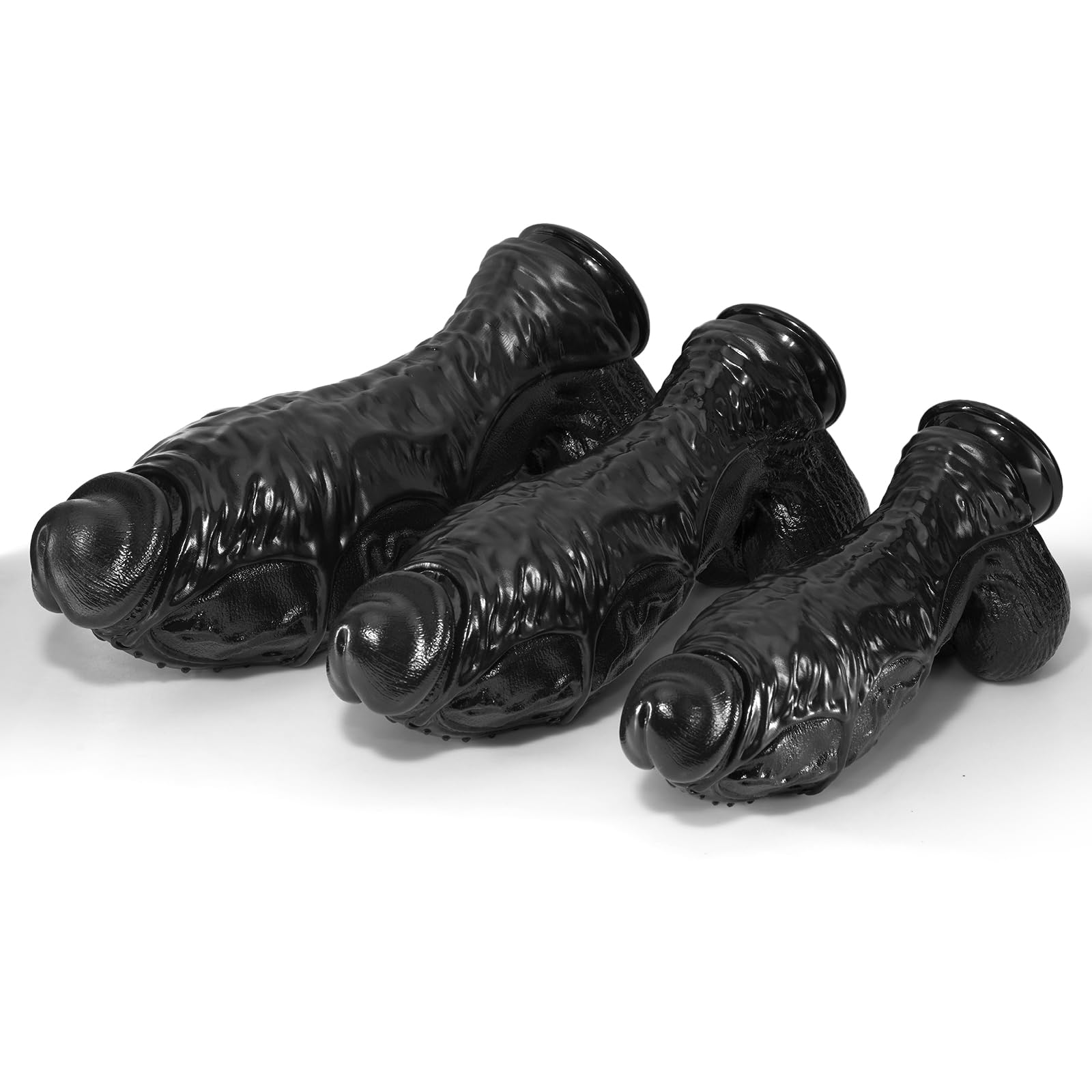 Dildo gigante extra largo da 12,7 cm di diametro, dildo nero realistico da 38 cm, pene in silicone extra large con ventosa, plug anale spesso, fallo anale largo, adatto a uomini e donne esperti