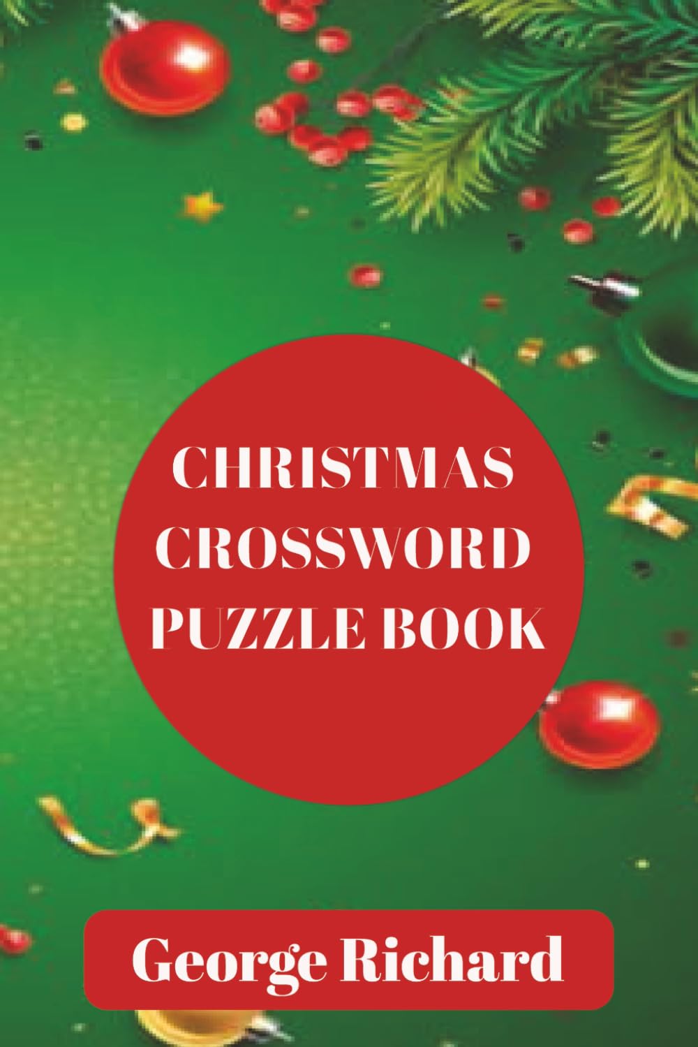 christmas crossword puzzle book: relaxing crossword puzzles for adults