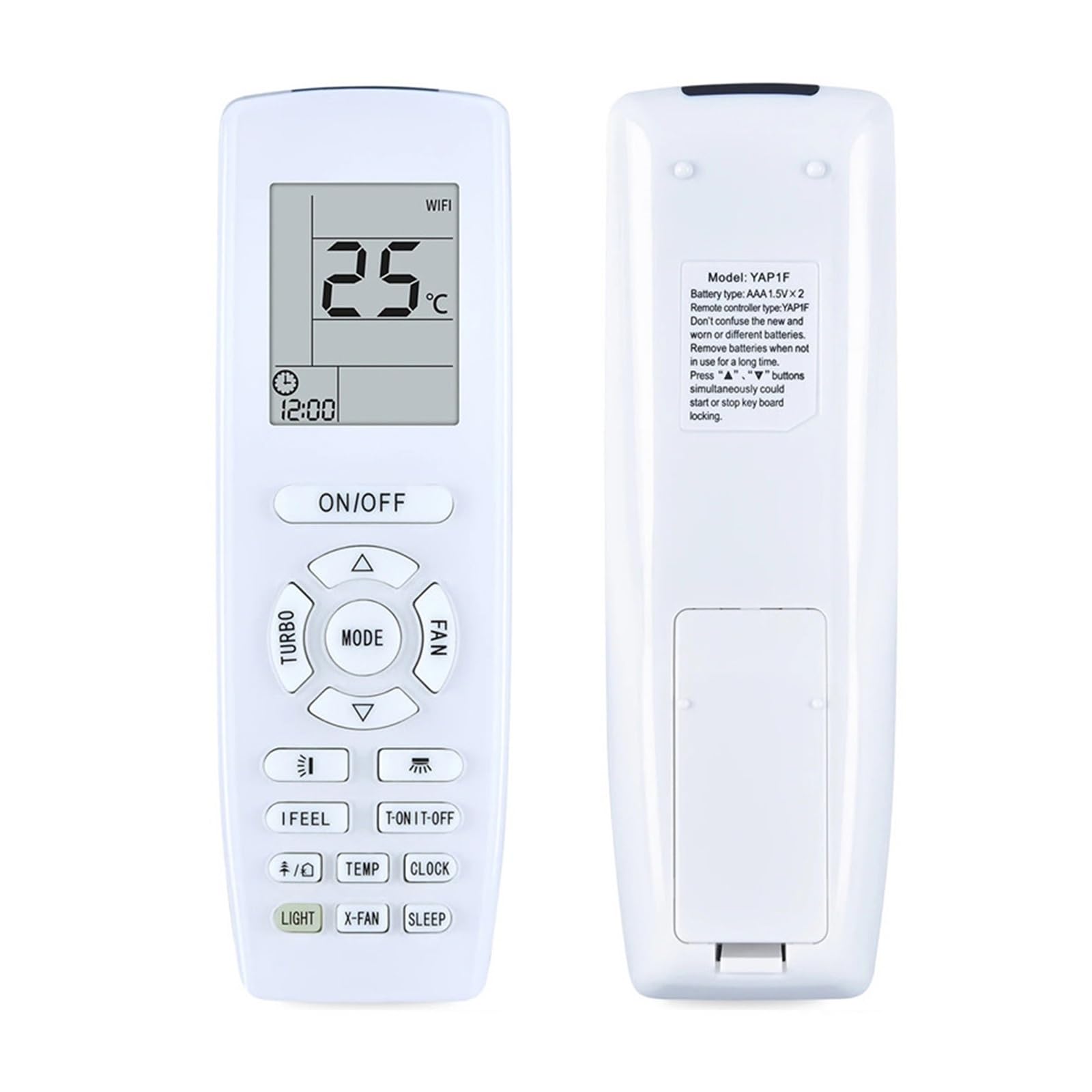 Compatible con Gree, Control Remoto de Aire Acondicionado, El YAP1F
