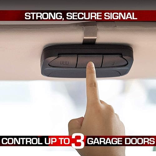 Miniatura 8 de Control remoto universal para puerta de garaje, repuesto para LiftMaster Chamberlain Craftsman compatible con abridores con botón de aprendizaje