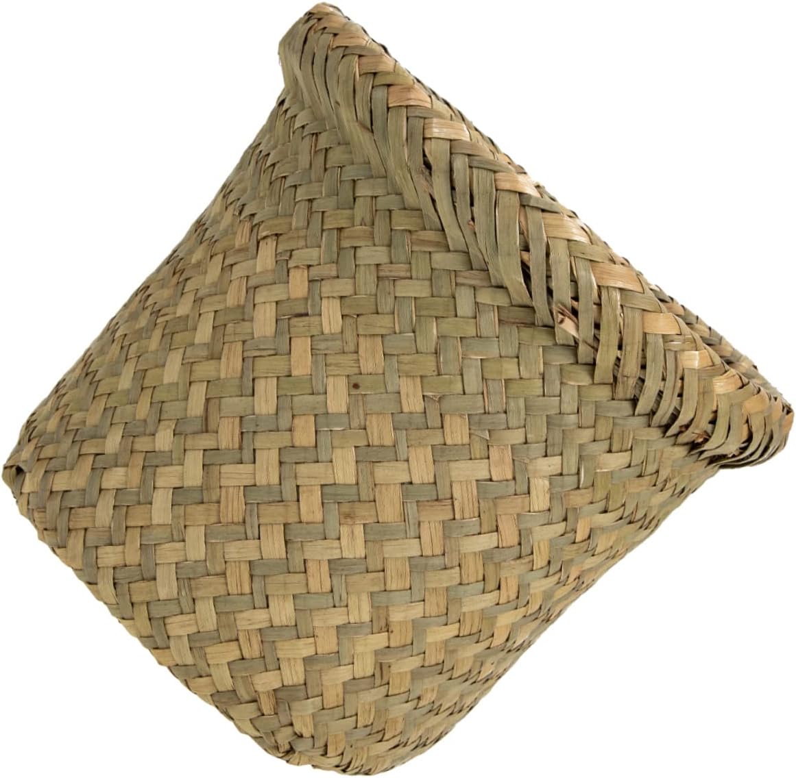MAGICLULU Woven Trash Basket for Bedroom Home Decor Rustic Waste Bin for Sundries Storage Multifunctional Organizer Vintage Art Design Natural Color