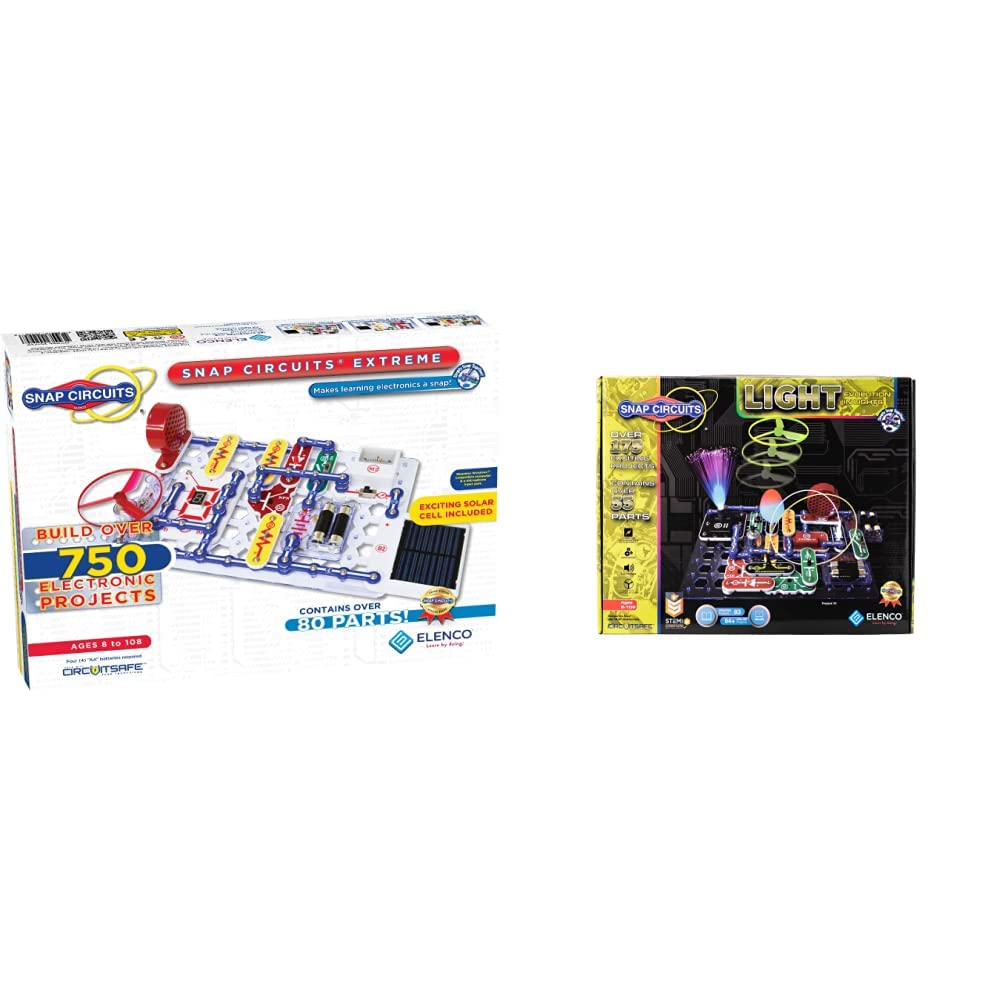Elenco Snap Circuits Extreme SC-750 Electronics Exploration Kit & Light Electronics Exploration Kit