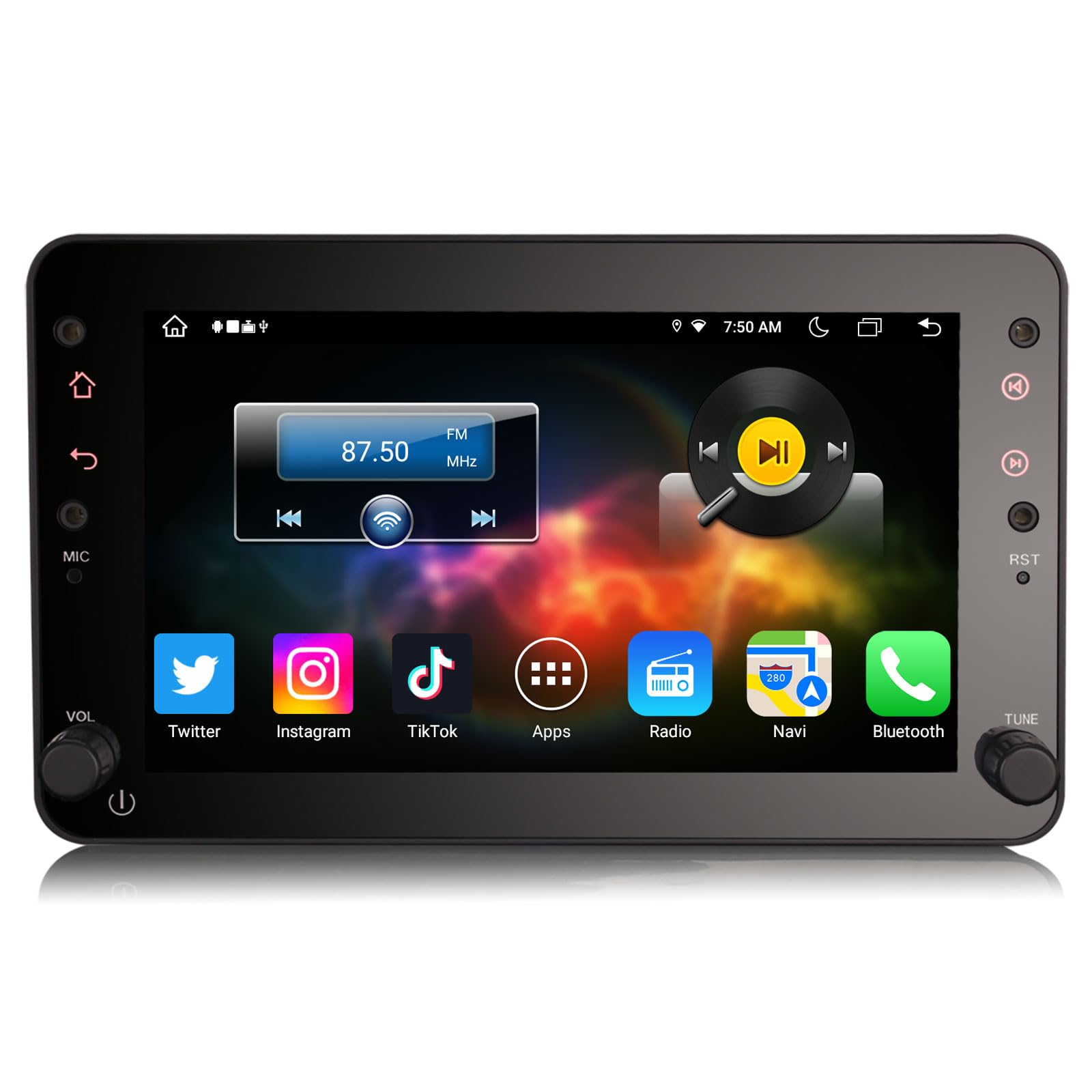 Erisin Qualcomm 8-Core Android 14 Autoradio Navigatore GPS per Alfa Romeo Brera Spider 159 Sportwagon 7" IPS Touch Screen Integrato Wireless CarPlay Android Auto Bluetooth A2DP DSP DAB+ WiFi 4GB+64GB