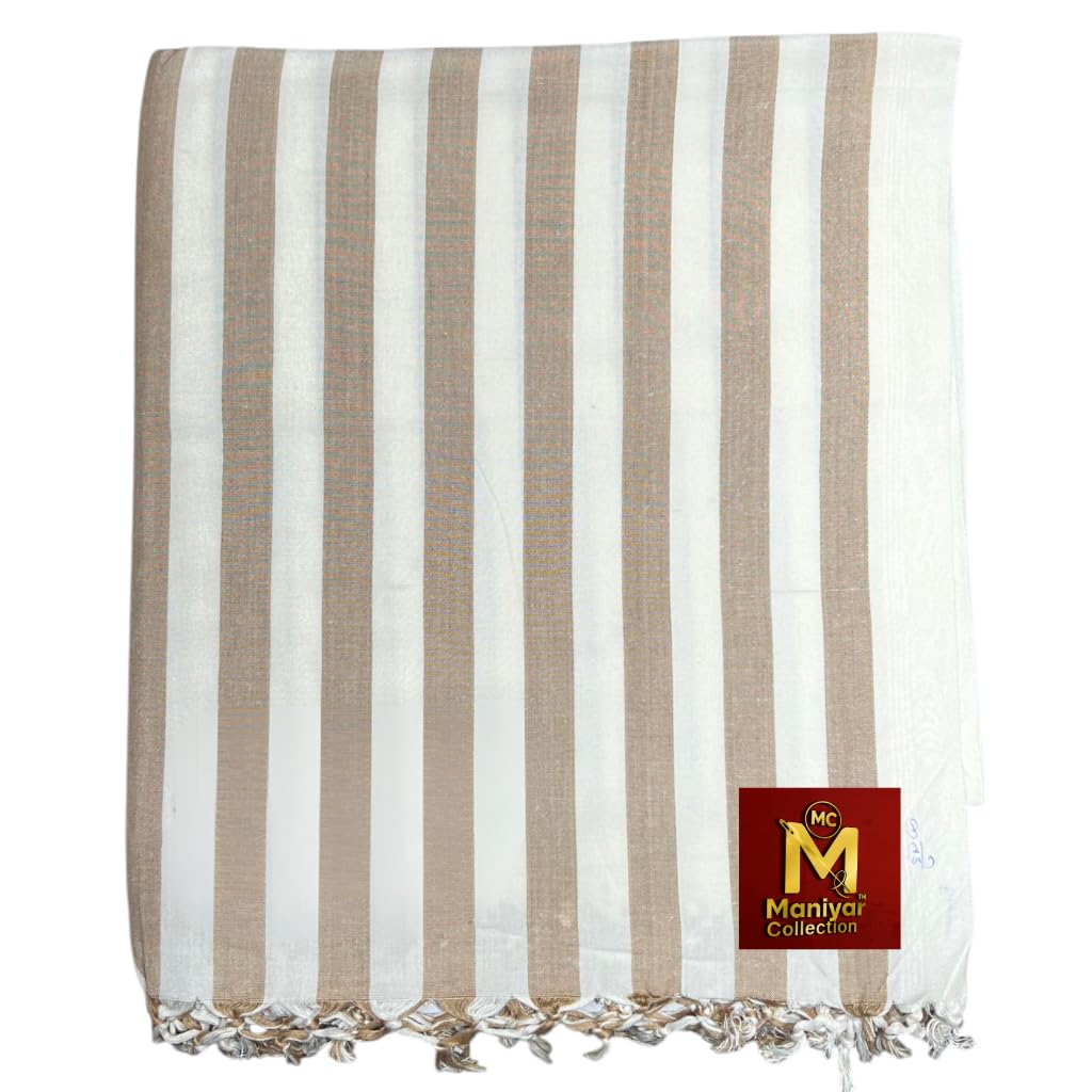 Bhagalpuri Dull Steple Chadar - Double Size (130×225 cm) (Brown)-image-14