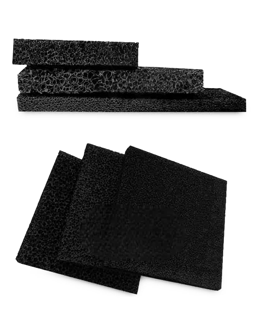 Wysokiej czystości porowata piankowa płytka węglowa do obudowy katalizatora laboratoryjnego i materiału do badań elektrod(100x100mmx1.6mm)