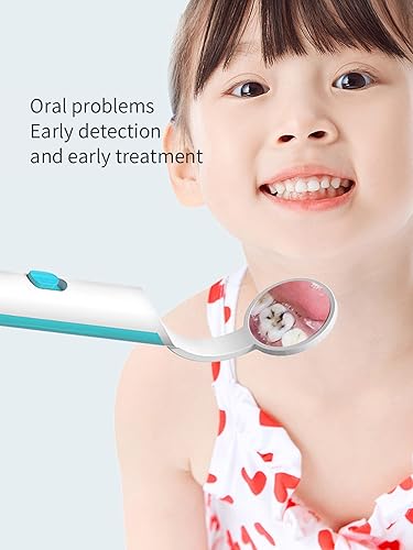 Miniatura 3 de Espejo dental para dientes con luz - Espejo de inspección de dientes con luz LED, espejo de inspección de dientes con ángulo de curva anti niebla,