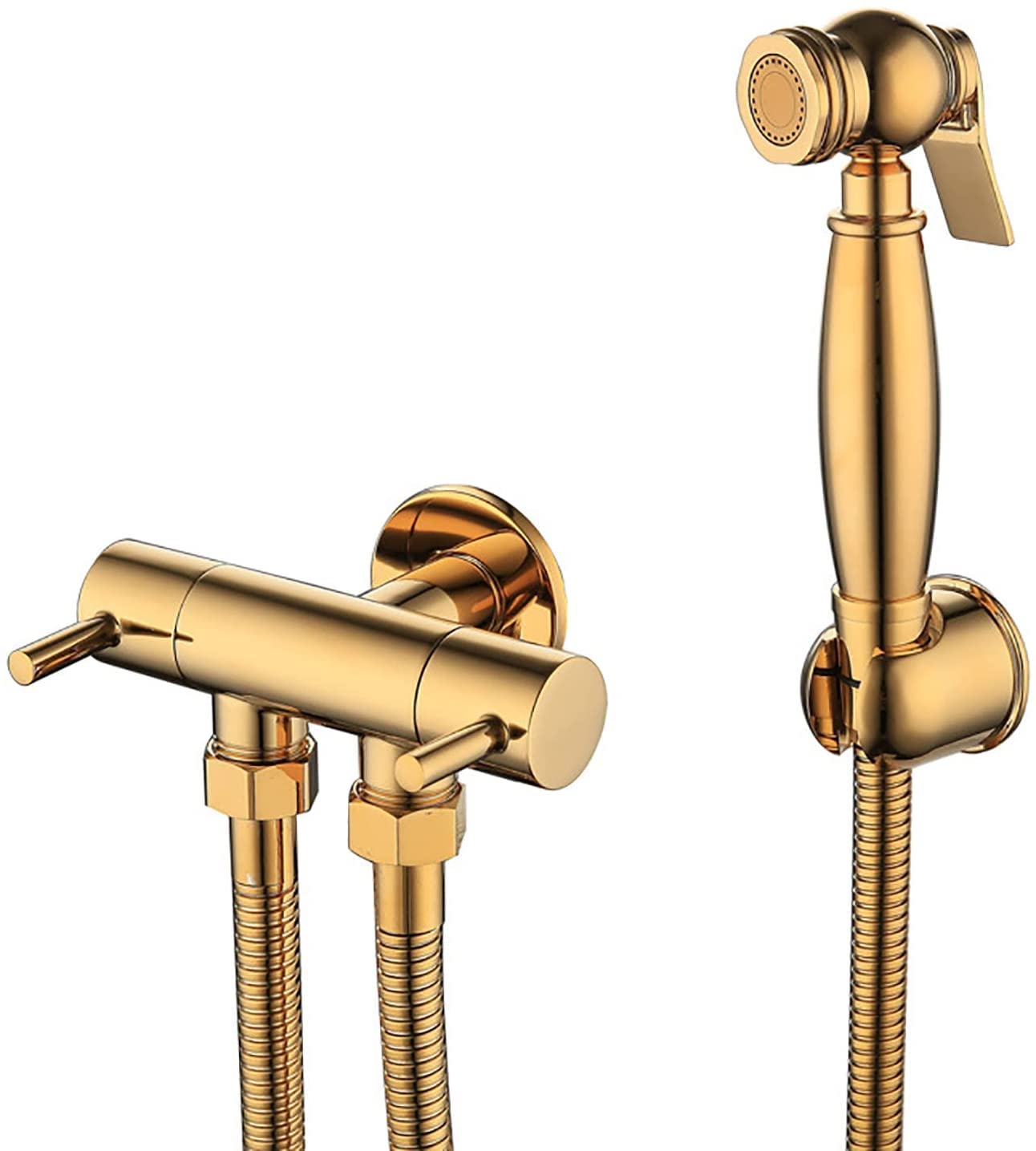 Pulvérisateur de bidet en laiton titane doré, l'élégance durable pour votre salle de bain