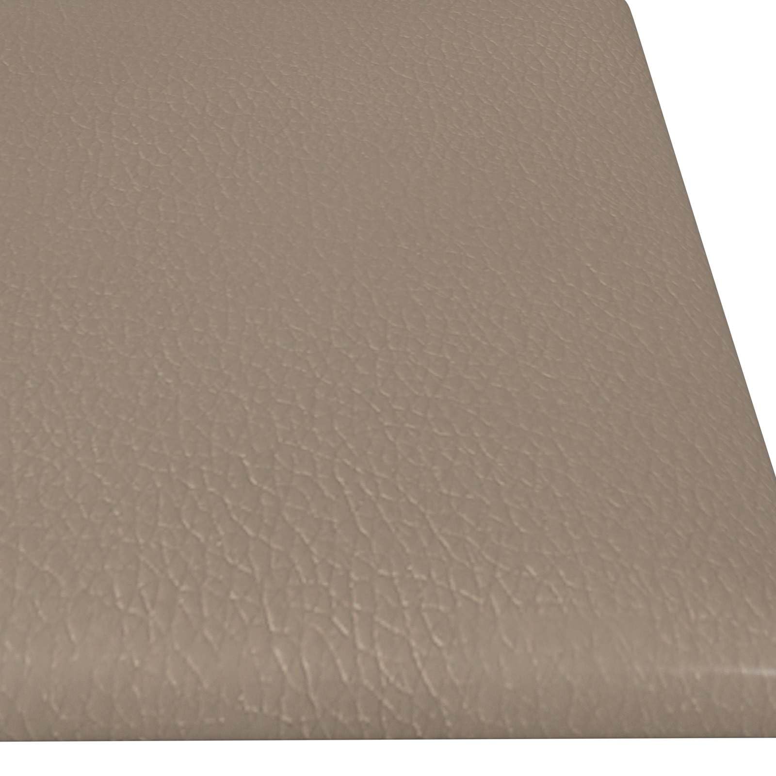 Juego de 12 cabezales de pared de 60 x 15 cm, tejido capuchino, revestimiento de pared para dormitorio, interior, decoración moderna, base de madera, fácil montaje