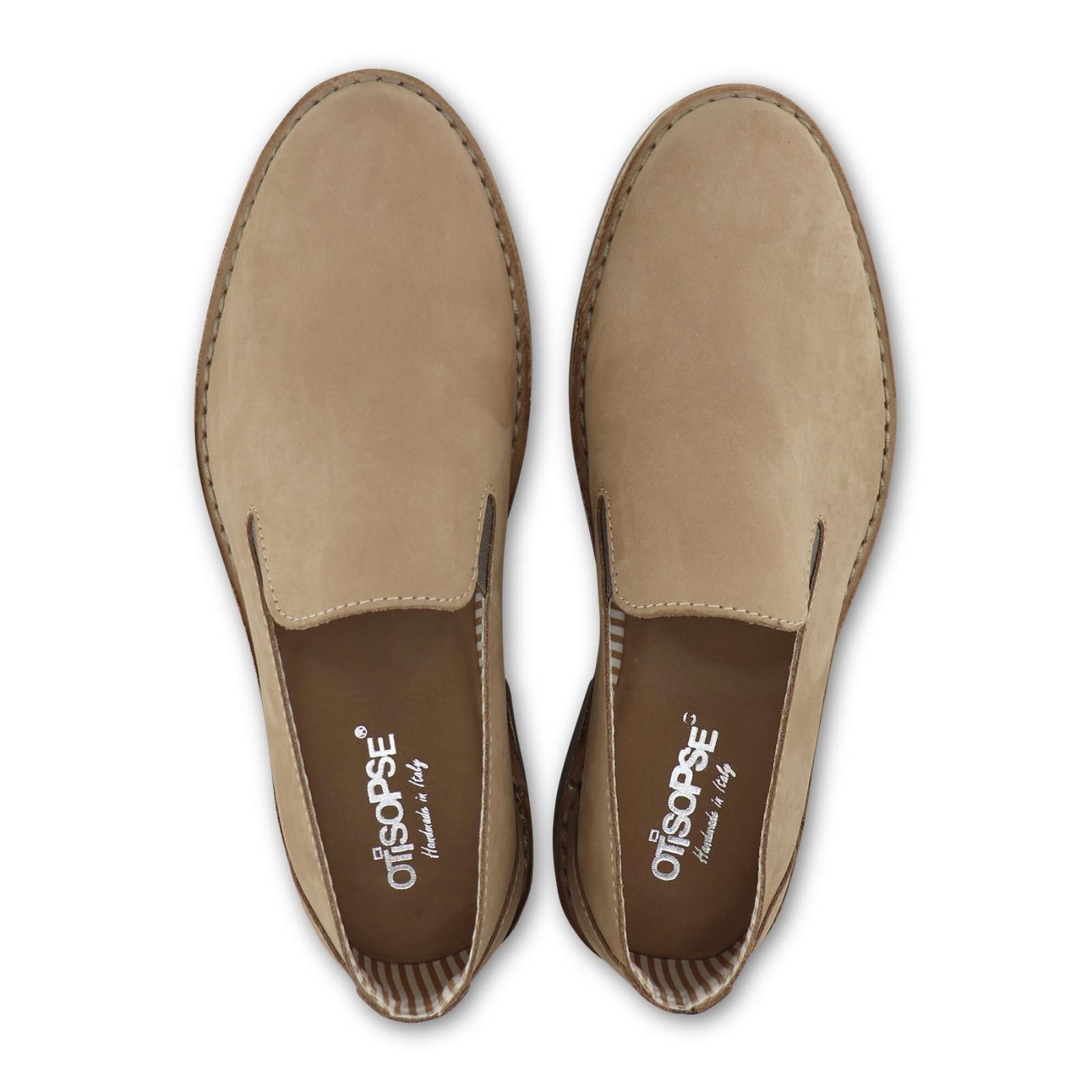 Slippers Tortora in Nabuk
