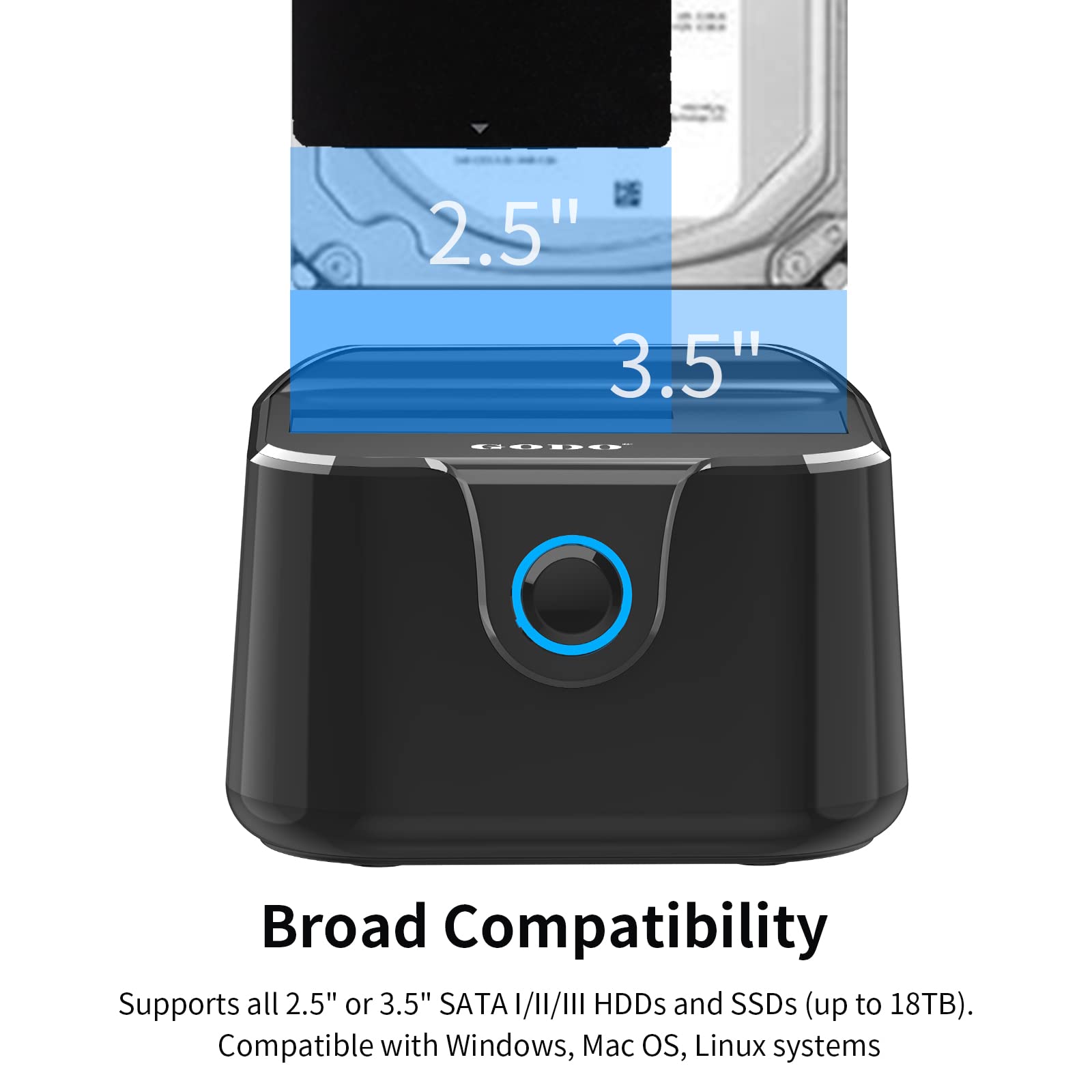 Docking Station USB 3.0 SATA III 1.5/3.5