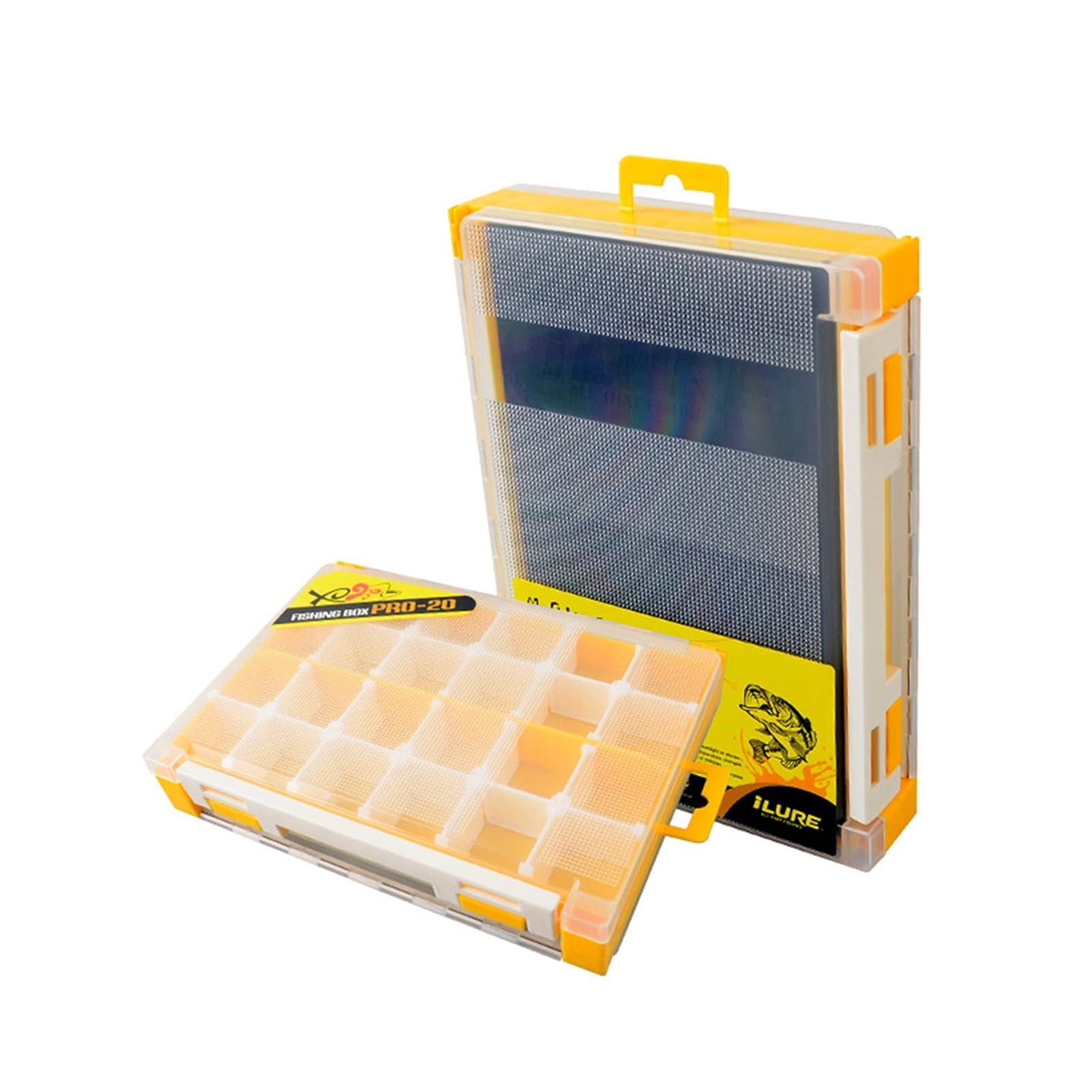 Boîte De Rangement Pêche Carpe - Organiseur Plastique Vert 24x12.5x5.4cm