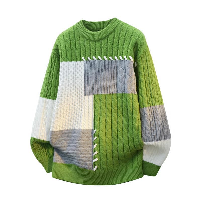 Pull homme automne simple polyvalent manches longues en maille douce - 3