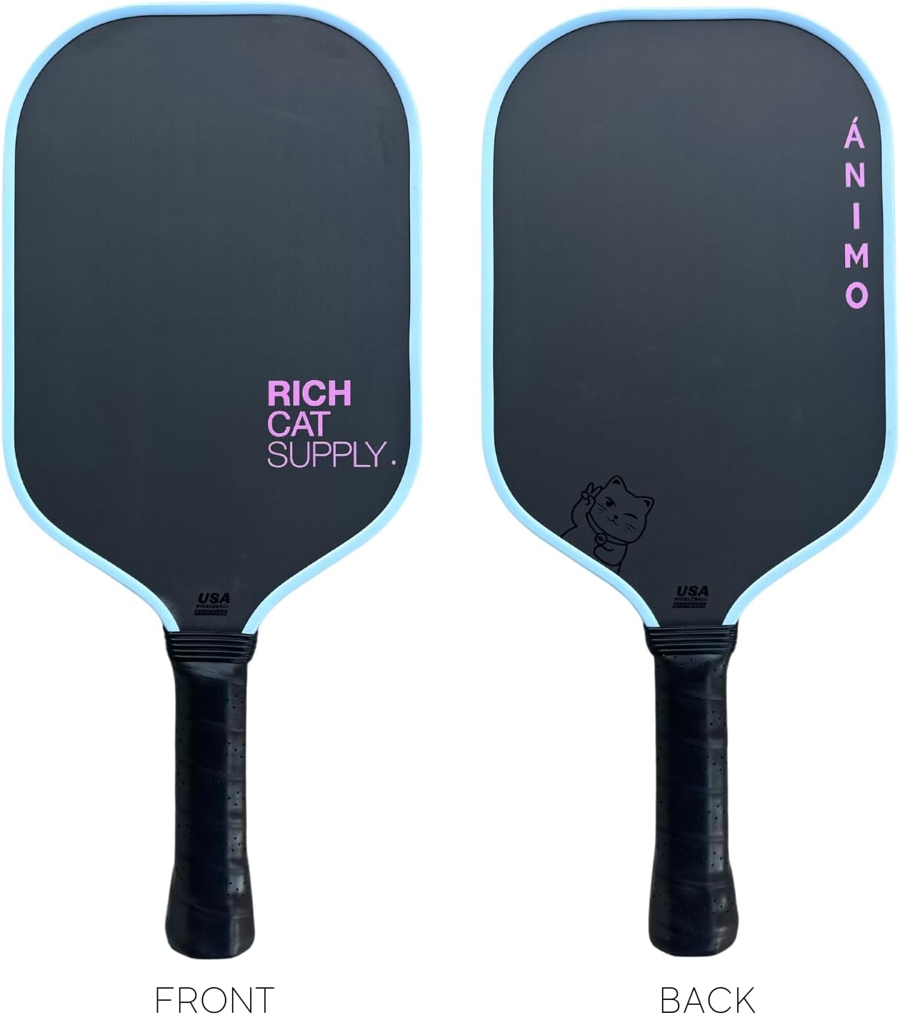Ánimo Pickleball Paddle Raw Toray T700 Carbon Fiber Thermorformed