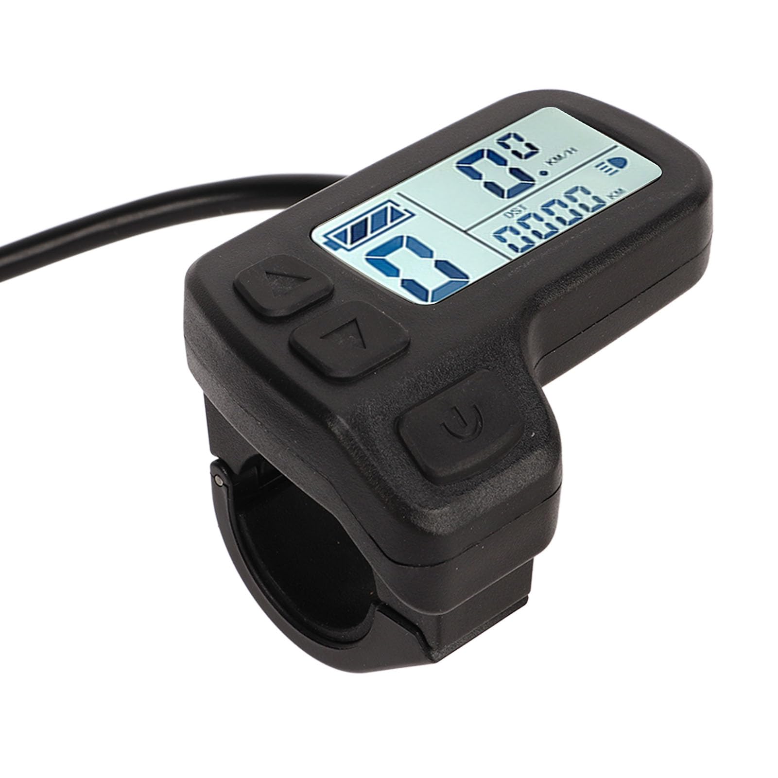Wyświetlacz roweru elektrycznego SYUULCOI, do uniwersalnego zasilania 24 V 36 V 48 V, miernik kontroli prędkości złącza SM, ekran LCD, wodoodporna konstrukcja, łatwa instalacja,