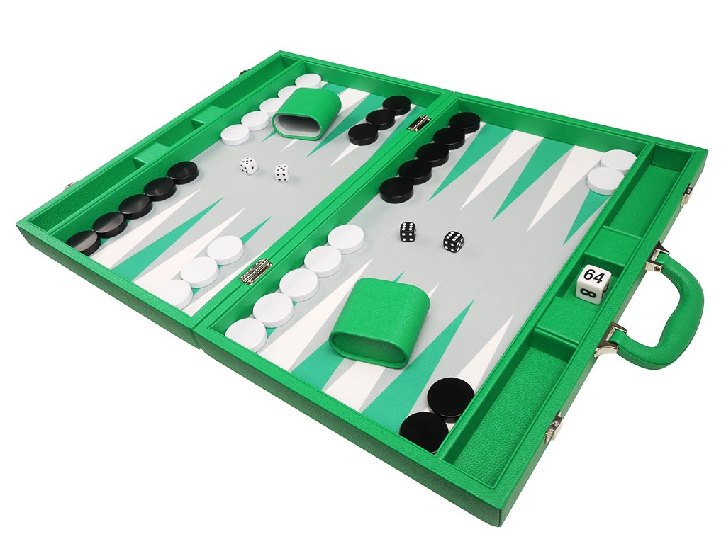 Gioco Backgammon Adulti 64×48 cm – Verde – Silverman & Co.