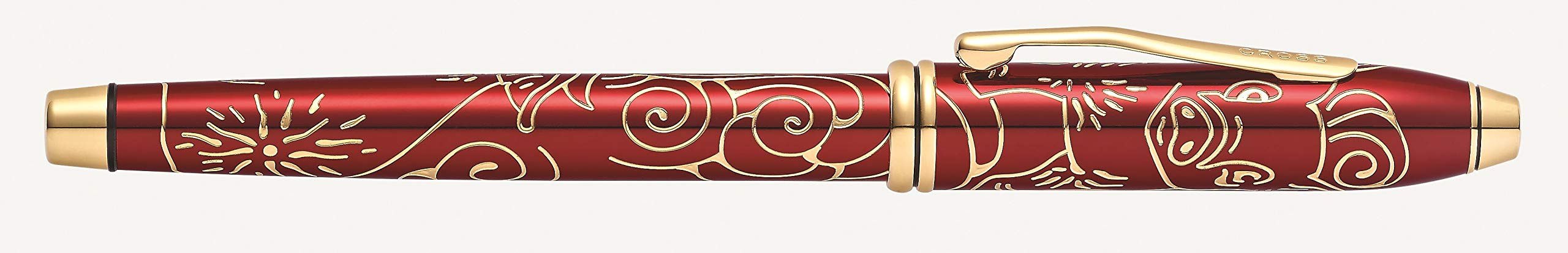 Cross Rollerball Townsend Jahr des Schweines 2019 Rot Lack mit 23K Goldbeschlägen