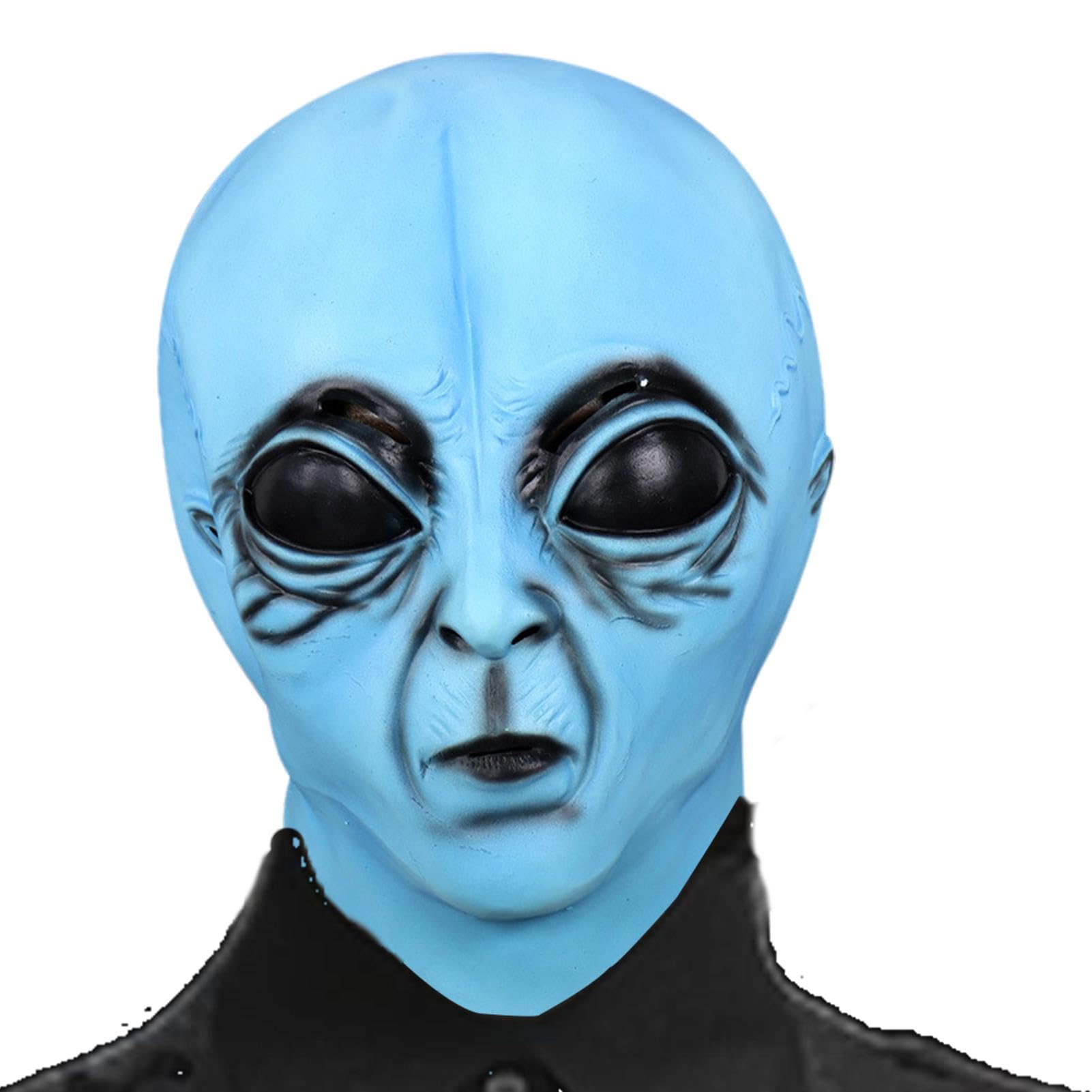 Máscara de Alien - Disfraz de Alien, Máscara de Silicona | Accesorio de cabeza realista de Halloween, máscaras realistas de cabeza completa de látex biológico extraterrestre, máscaras faciales alieníg
