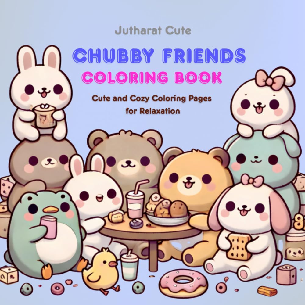 Chubby Friends: : Coloring Book Cute and Cozy Coloring Pages for Relaxation
